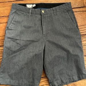 Gray with vertical stripes. volcom shorts